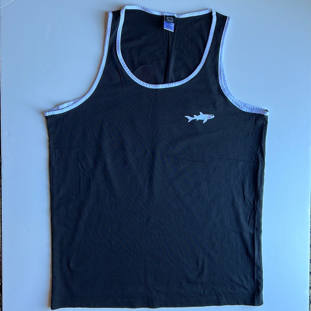 Black and white men tank top - size M